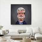 George Lucas by Rob Snow on GIANT ART - blue digital painting