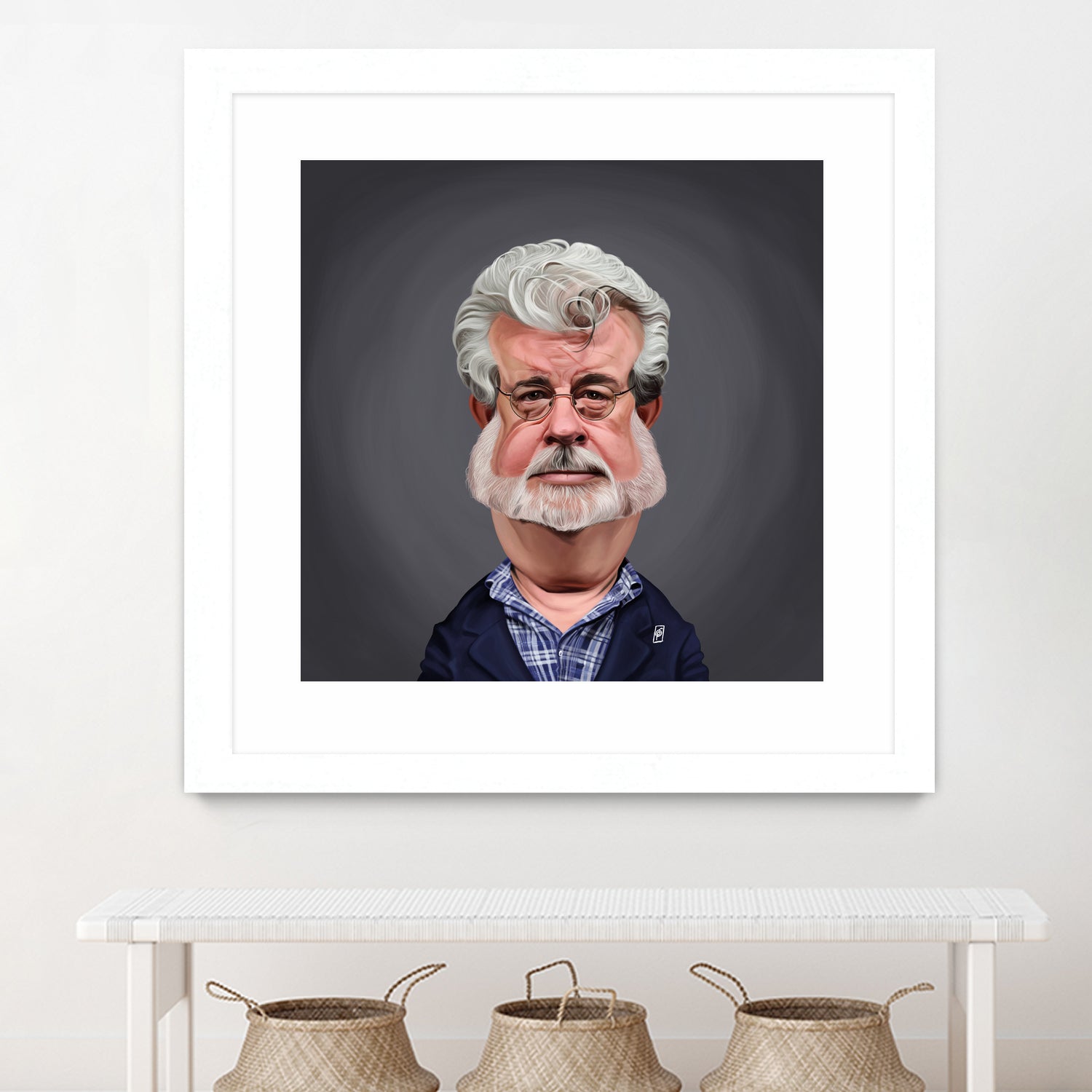 George Lucas by Rob Snow on GIANT ART - blue digital painting