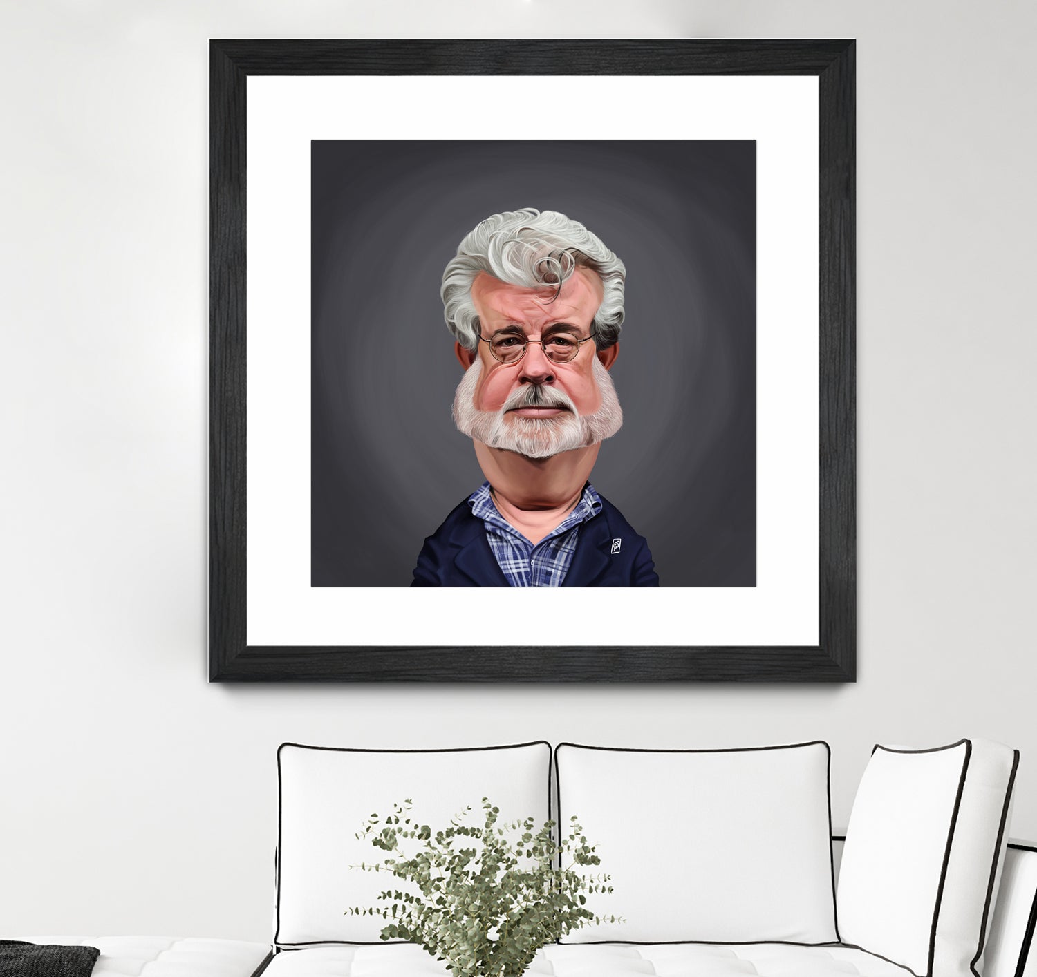 George Lucas by Rob Snow on GIANT ART - blue digital painting