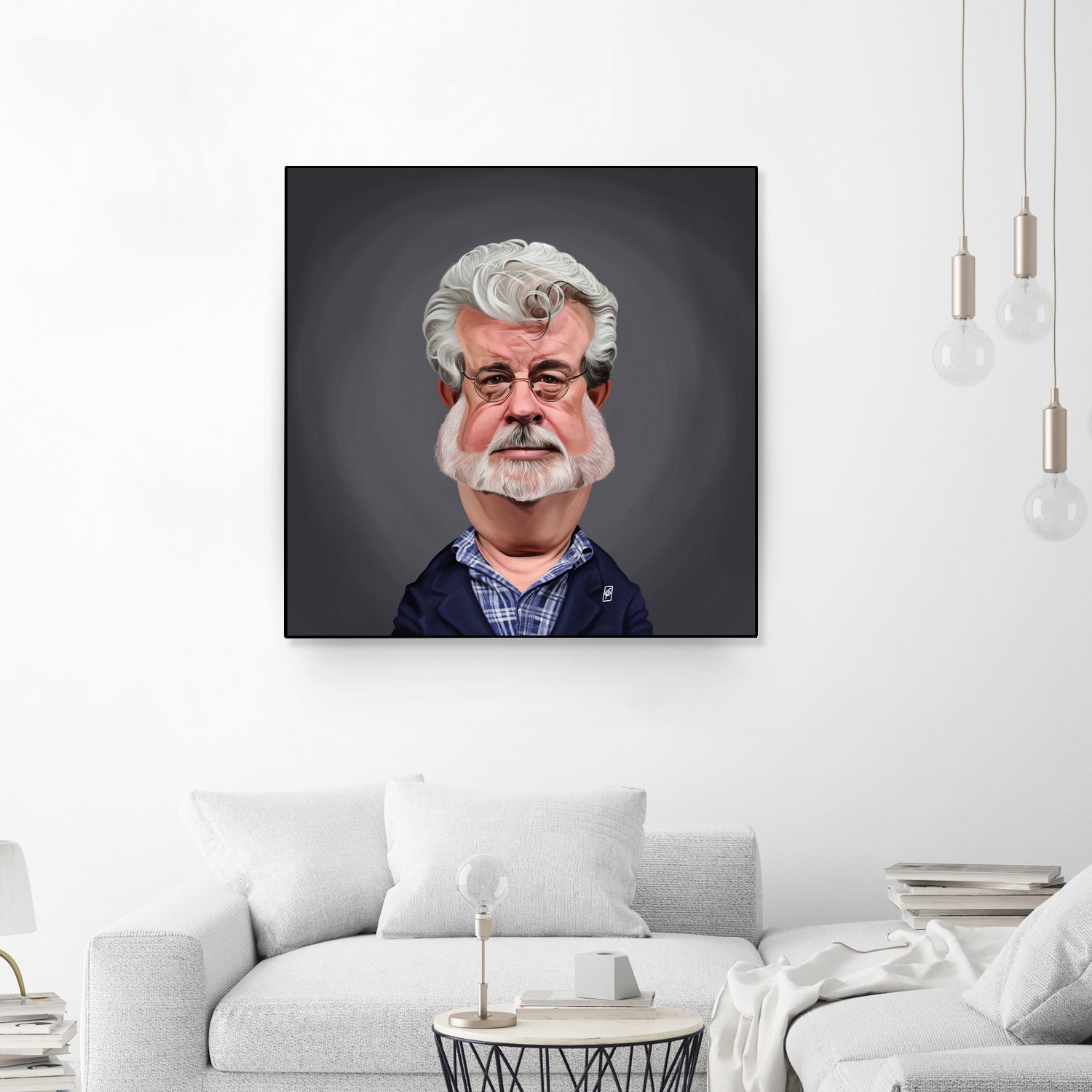 George Lucas by Rob Snow on GIANT ART - blue digital painting