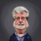 George Lucas by Rob Snow on GIANT ART - blue digital painting