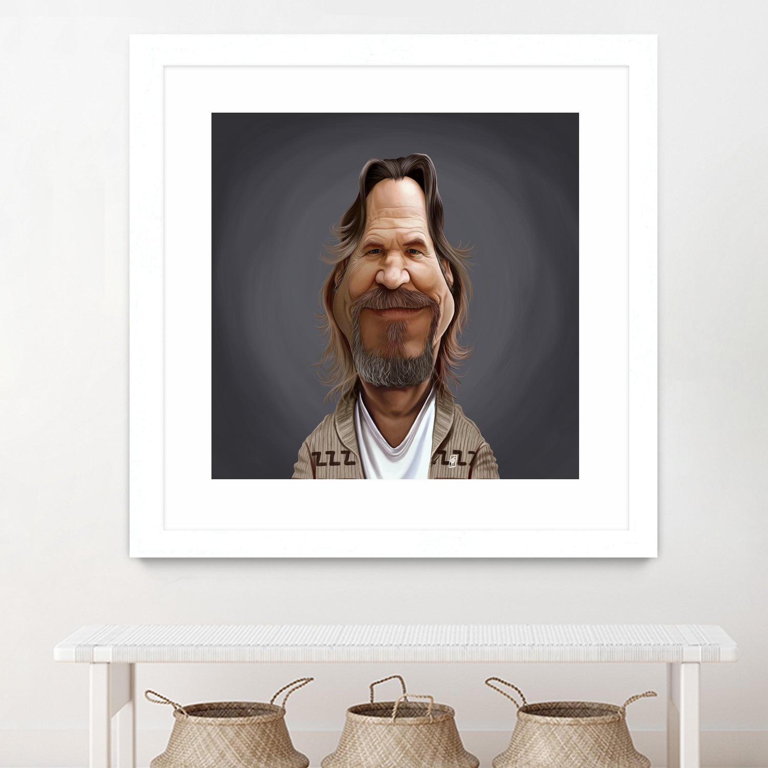 Jeff Bridges by Rob Snow on GIANT ART - brown digital painting