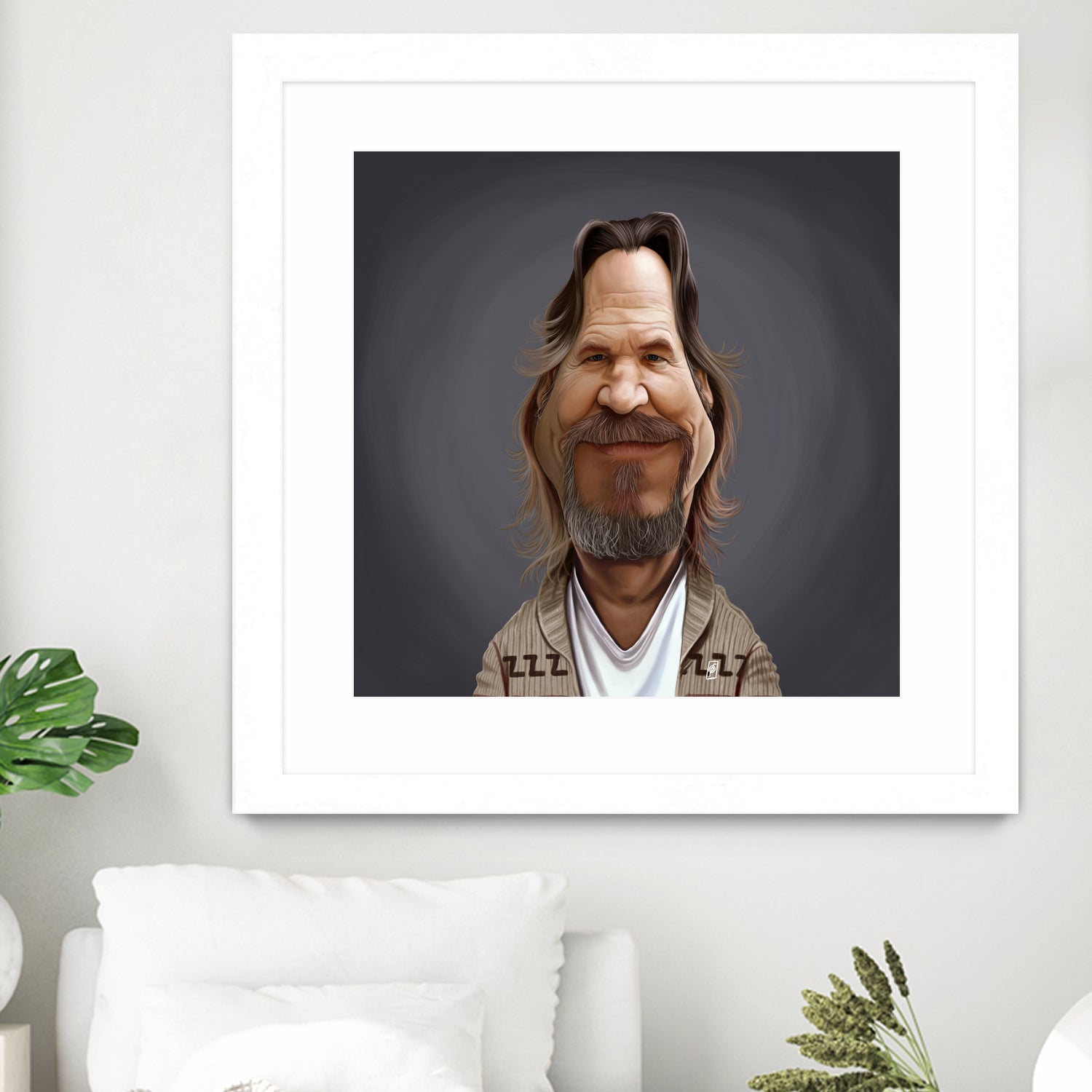 Jeff Bridges by Rob Snow on GIANT ART - brown digital painting