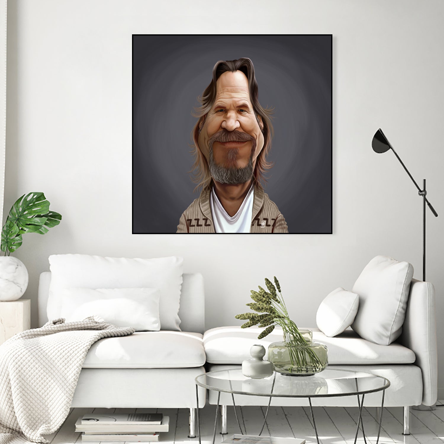 Jeff Bridges by Rob Snow on GIANT ART - brown digital painting