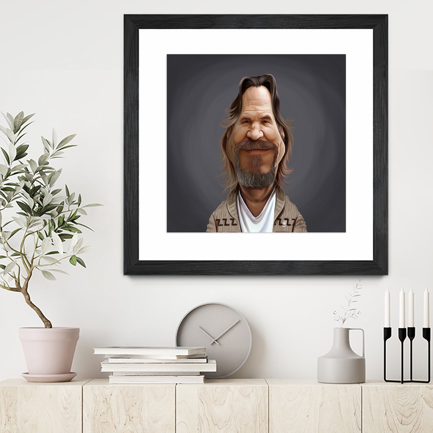 Jeff Bridges by Rob Snow on GIANT ART - brown digital painting