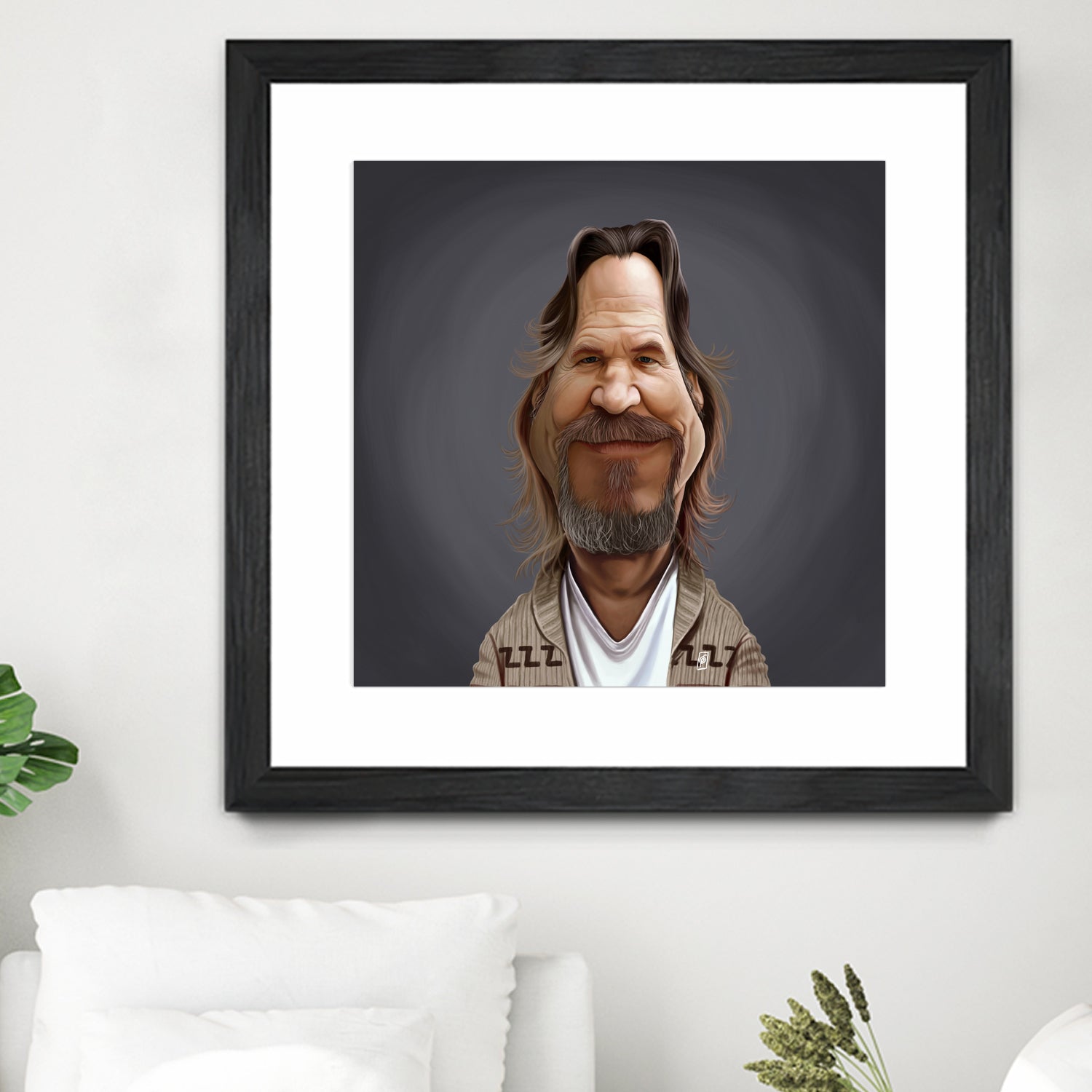 Jeff Bridges by Rob Snow on GIANT ART - brown digital painting