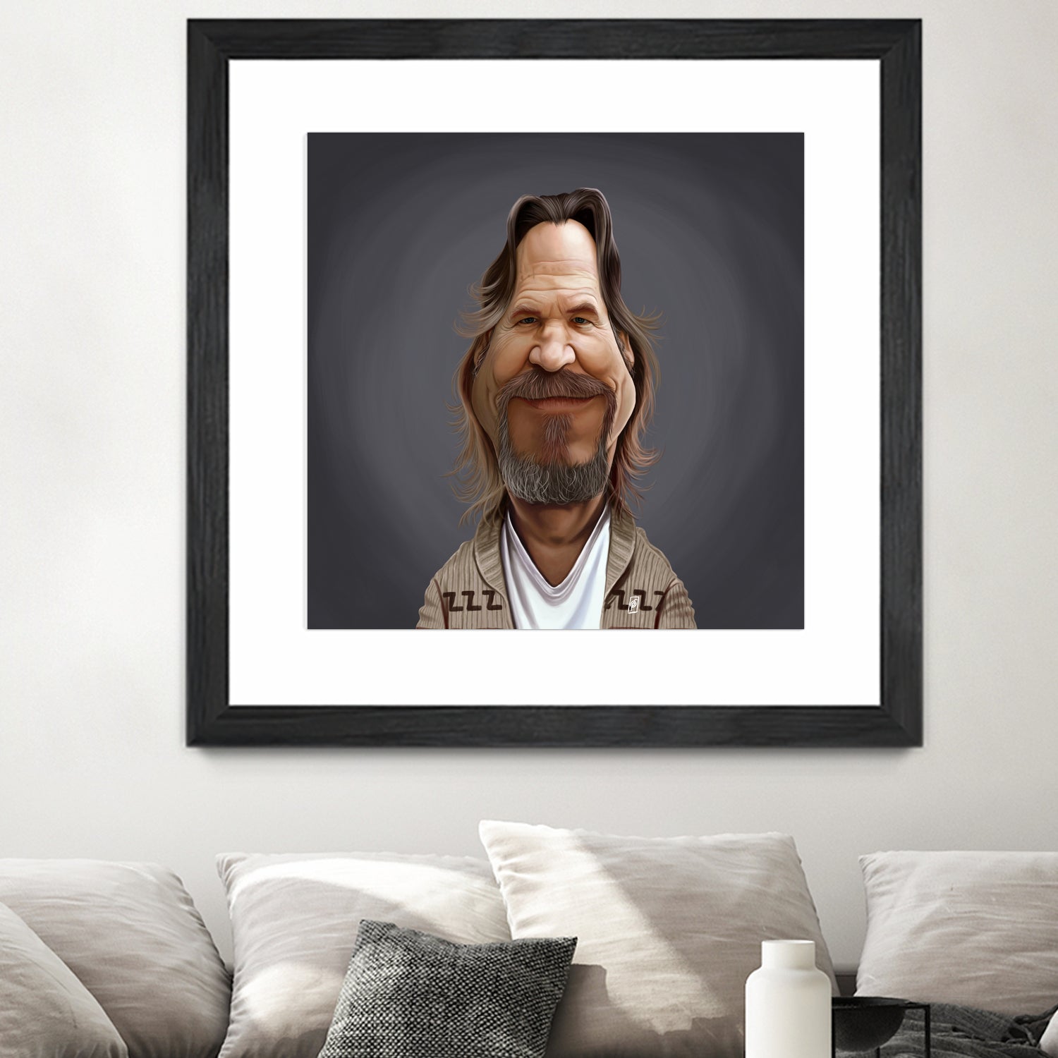 Jeff Bridges by Rob Snow on GIANT ART - brown digital painting