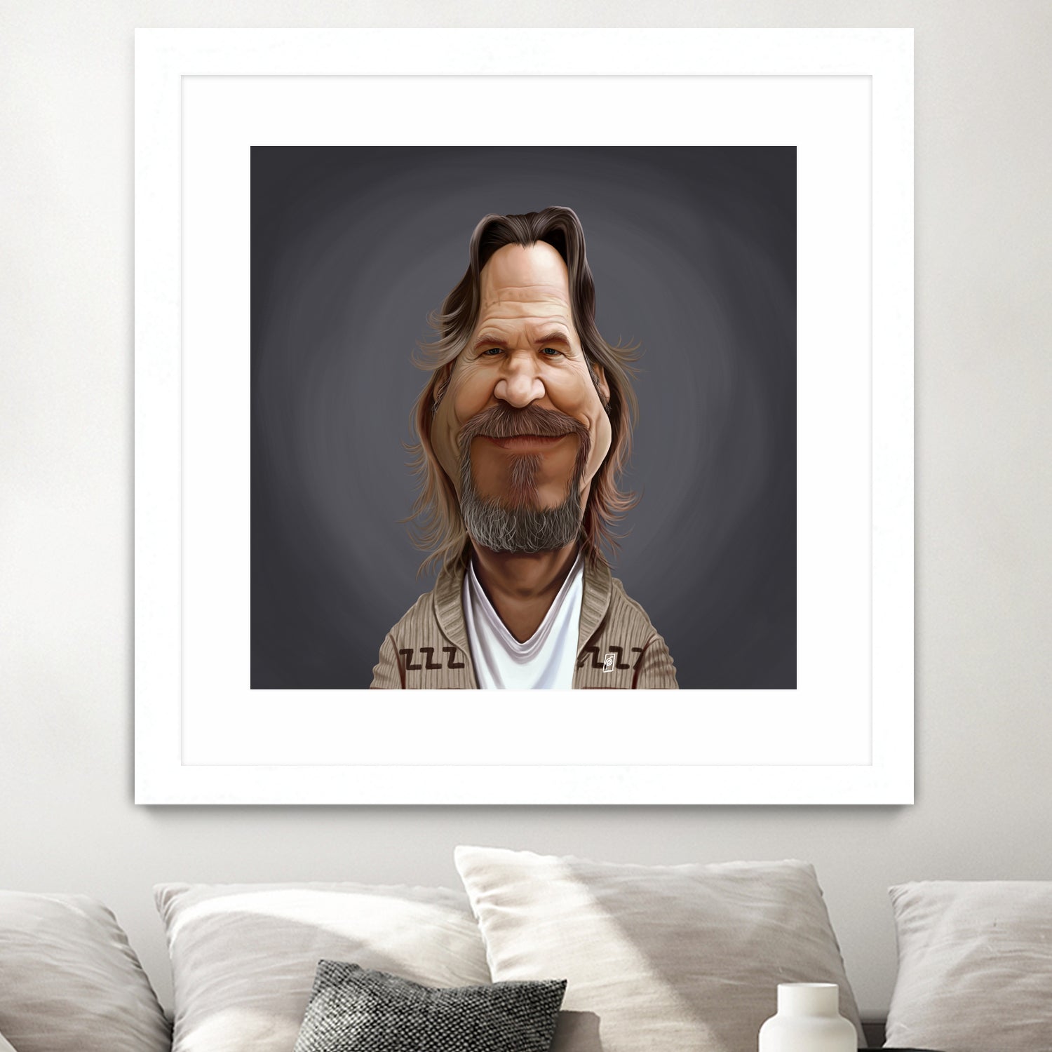 Jeff Bridges by Rob Snow on GIANT ART - brown digital painting