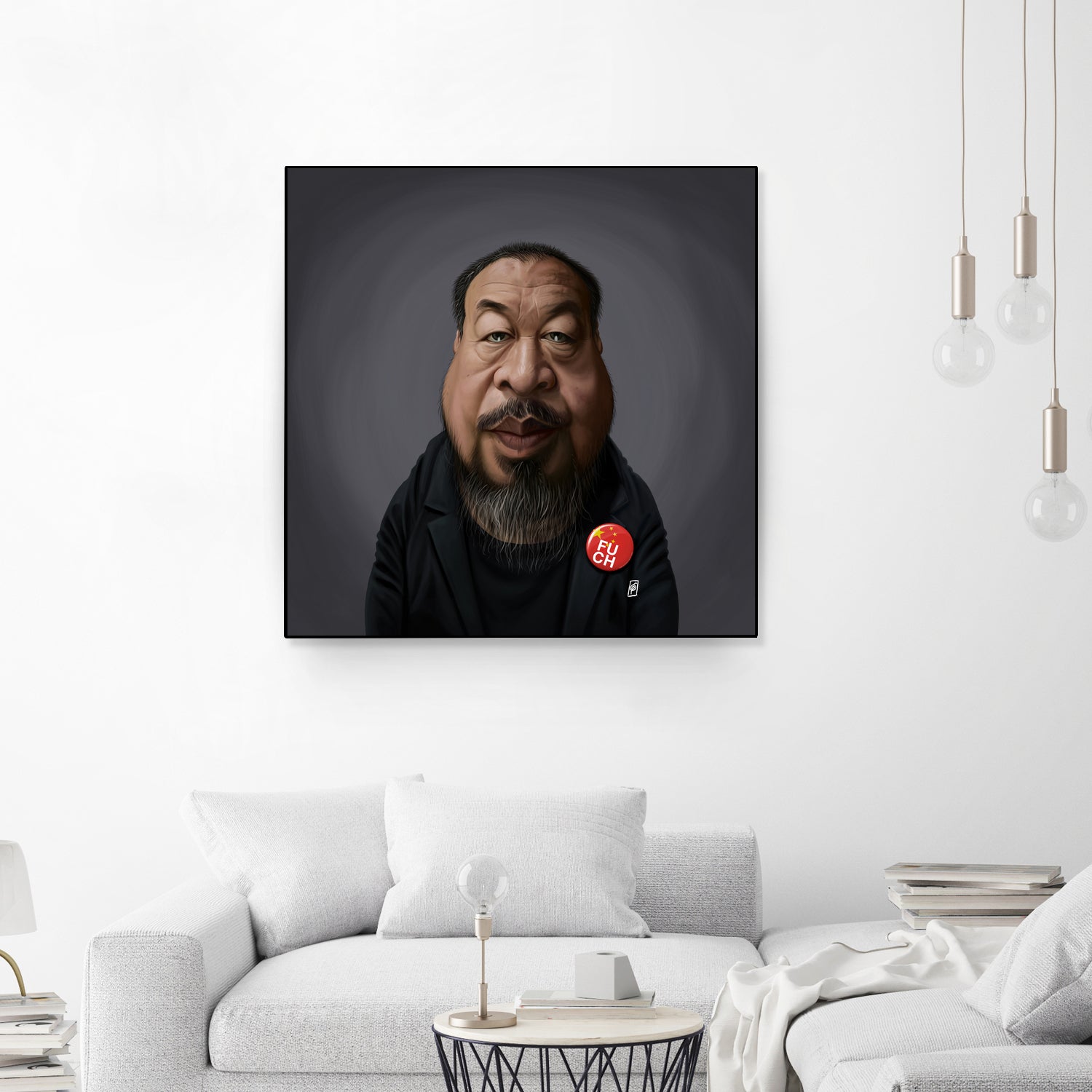 Ai WeiWei by Rob Snow on GIANT ART - black digital painting