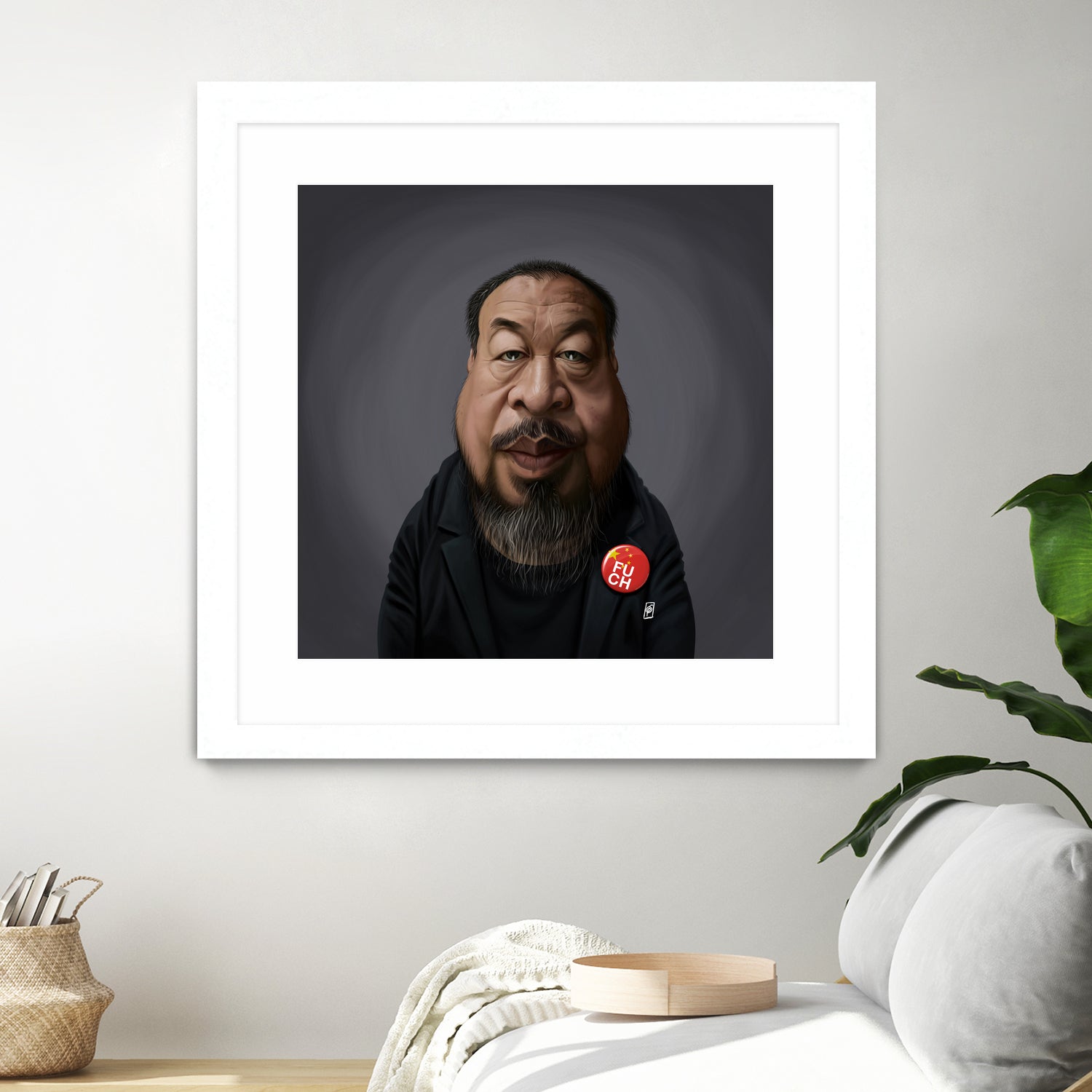 Ai WeiWei by Rob Snow on GIANT ART - black digital painting