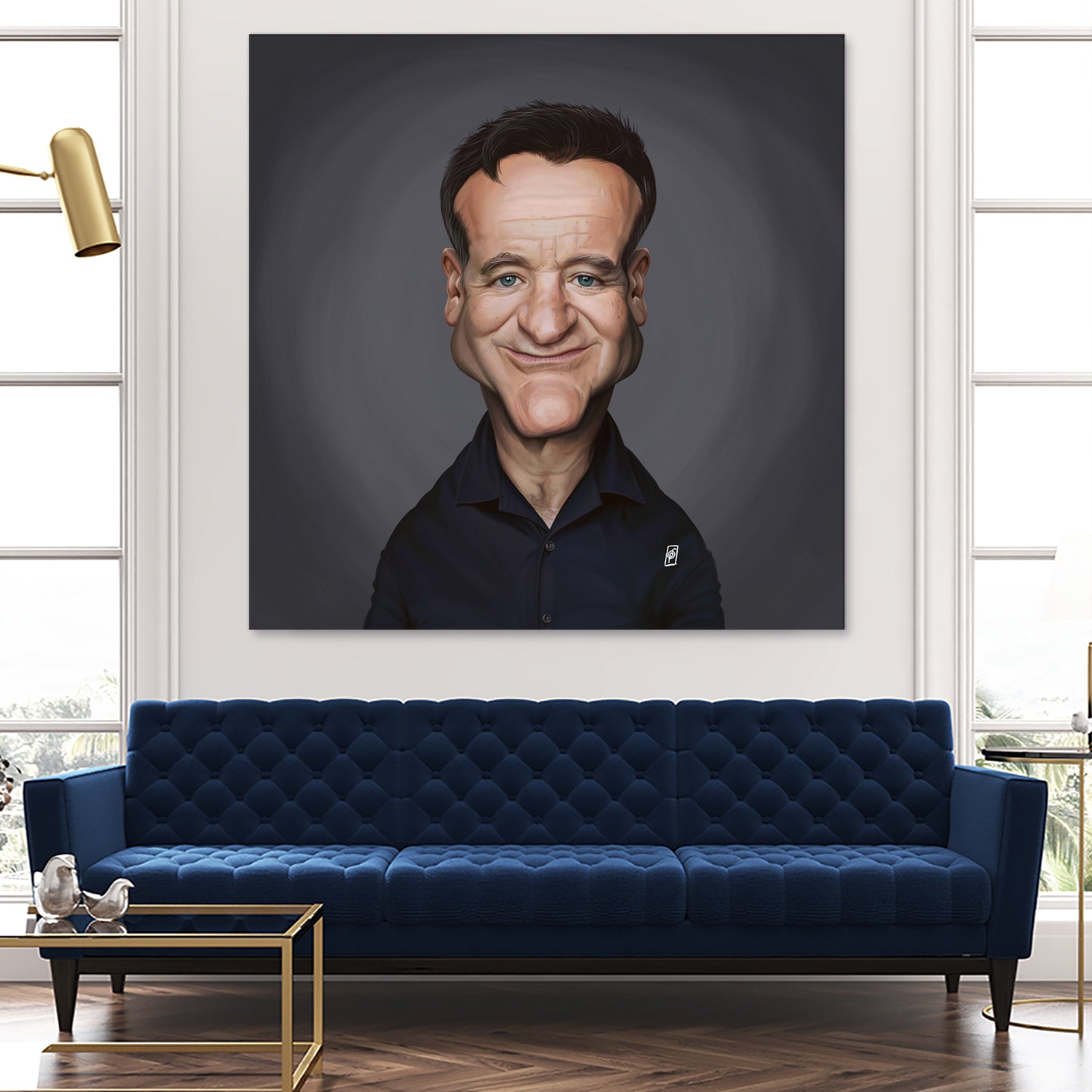 Robin Williams by Rob Snow on GIANT ART - brown digital painting