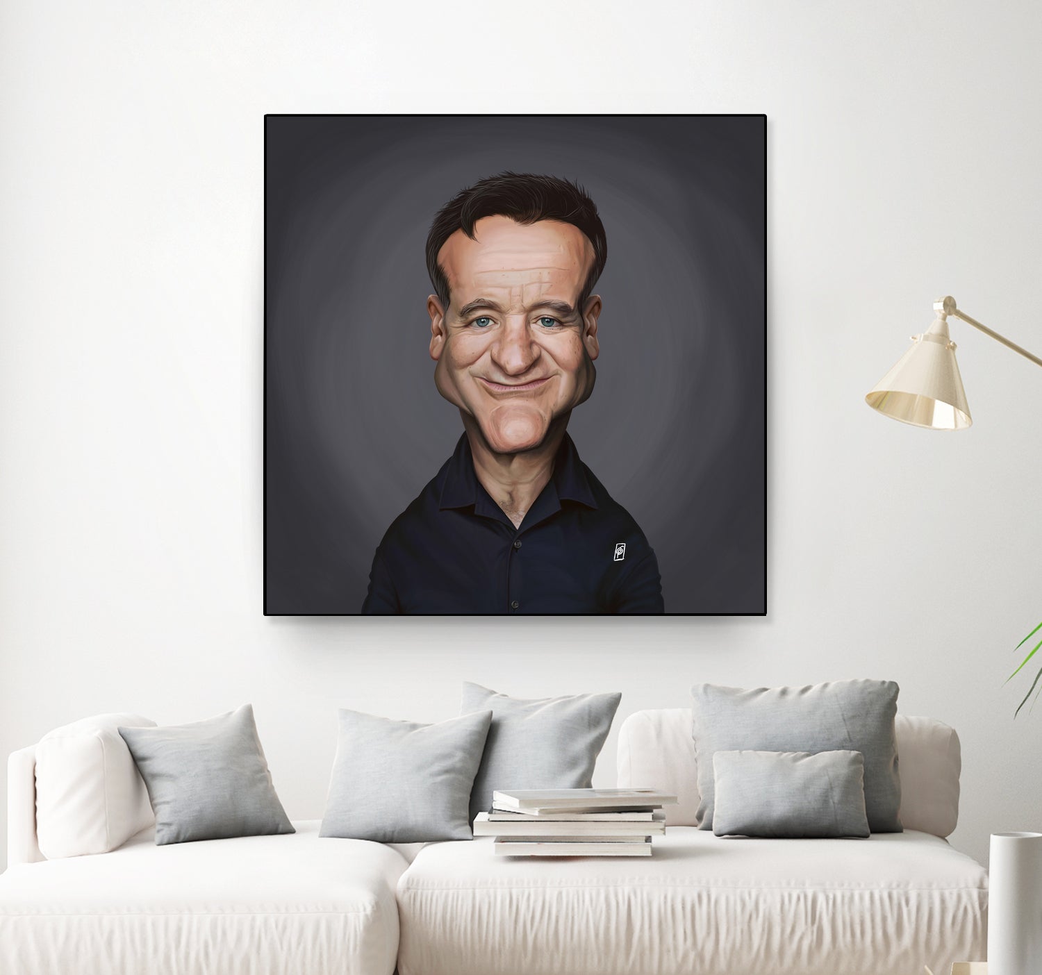 Robin Williams by Rob Snow on GIANT ART - brown digital painting