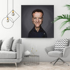 Robin Williams by Rob Snow on GIANT ART - brown digital painting