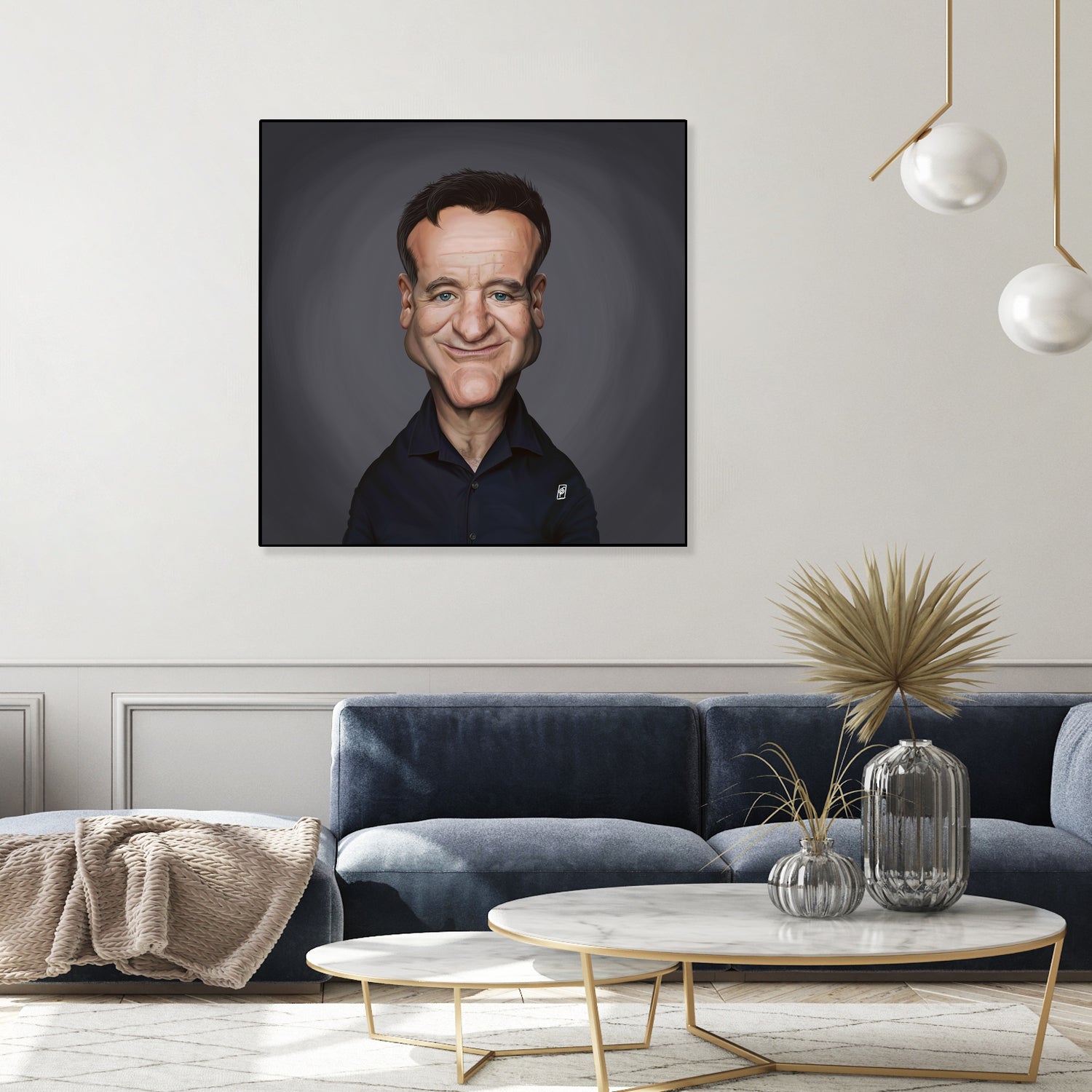 Robin Williams by Rob Snow on GIANT ART - brown digital painting