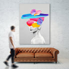 Beauty In Colors I by Juan Fonrodona on GIANT ART - gray mixed media