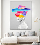 Beauty In Colors I by Juan Fonrodona on GIANT ART - gray mixed media