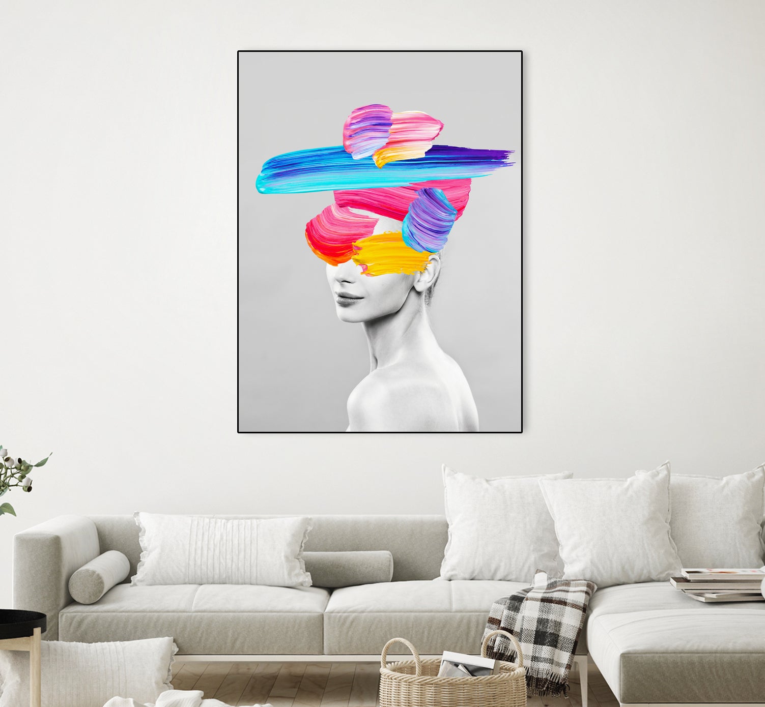 Beauty In Colors I by Juan Fonrodona on GIANT ART - gray mixed media