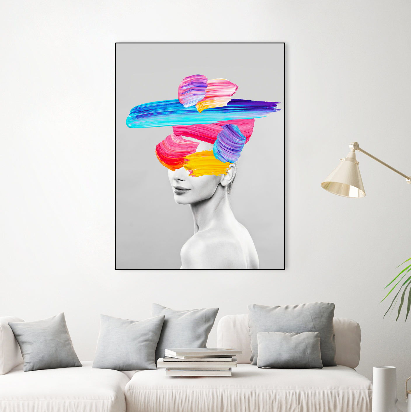 Beauty In Colors I by Juan Fonrodona on GIANT ART - gray mixed media