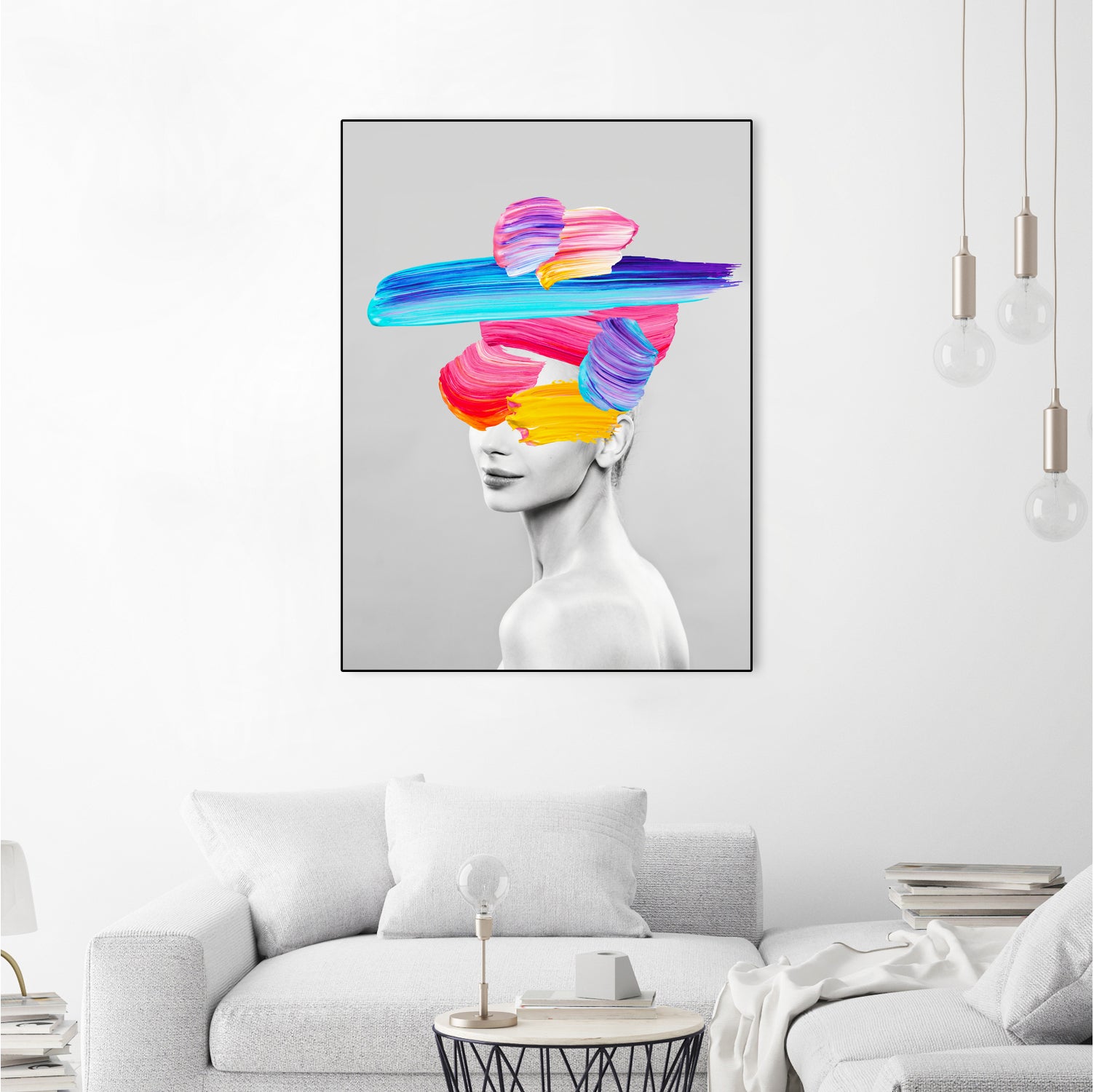 Beauty In Colors I by Juan Fonrodona on GIANT ART - gray mixed media