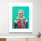 mozart by Diego Manuel Rodriguez on GIANT ART - green mixed media