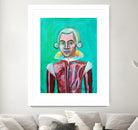 mozart by Diego Manuel Rodriguez on GIANT ART - green mixed media