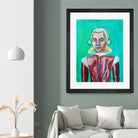 mozart by Diego Manuel Rodriguez on GIANT ART - green mixed media