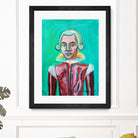 mozart by Diego Manuel Rodriguez on GIANT ART - green mixed media