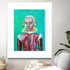 mozart by Diego Manuel Rodriguez on GIANT ART - green mixed media