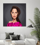 Angelina Jolie by Rob Snow on GIANT ART - red digital painting