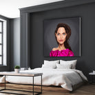 Angelina Jolie by Rob Snow on GIANT ART - red digital painting