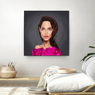 Angelina Jolie by Rob Snow on GIANT ART - red digital painting