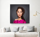 Angelina Jolie by Rob Snow on GIANT ART - red digital painting