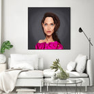 Angelina Jolie by Rob Snow on GIANT ART - red digital painting