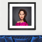 Angelina Jolie by Rob Snow on GIANT ART - red digital painting