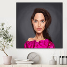 Angelina Jolie by Rob Snow on GIANT ART - red digital painting