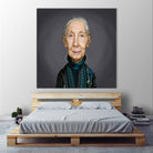 Jane Goodall by Rob Snow on GIANT ART - brown digital painting