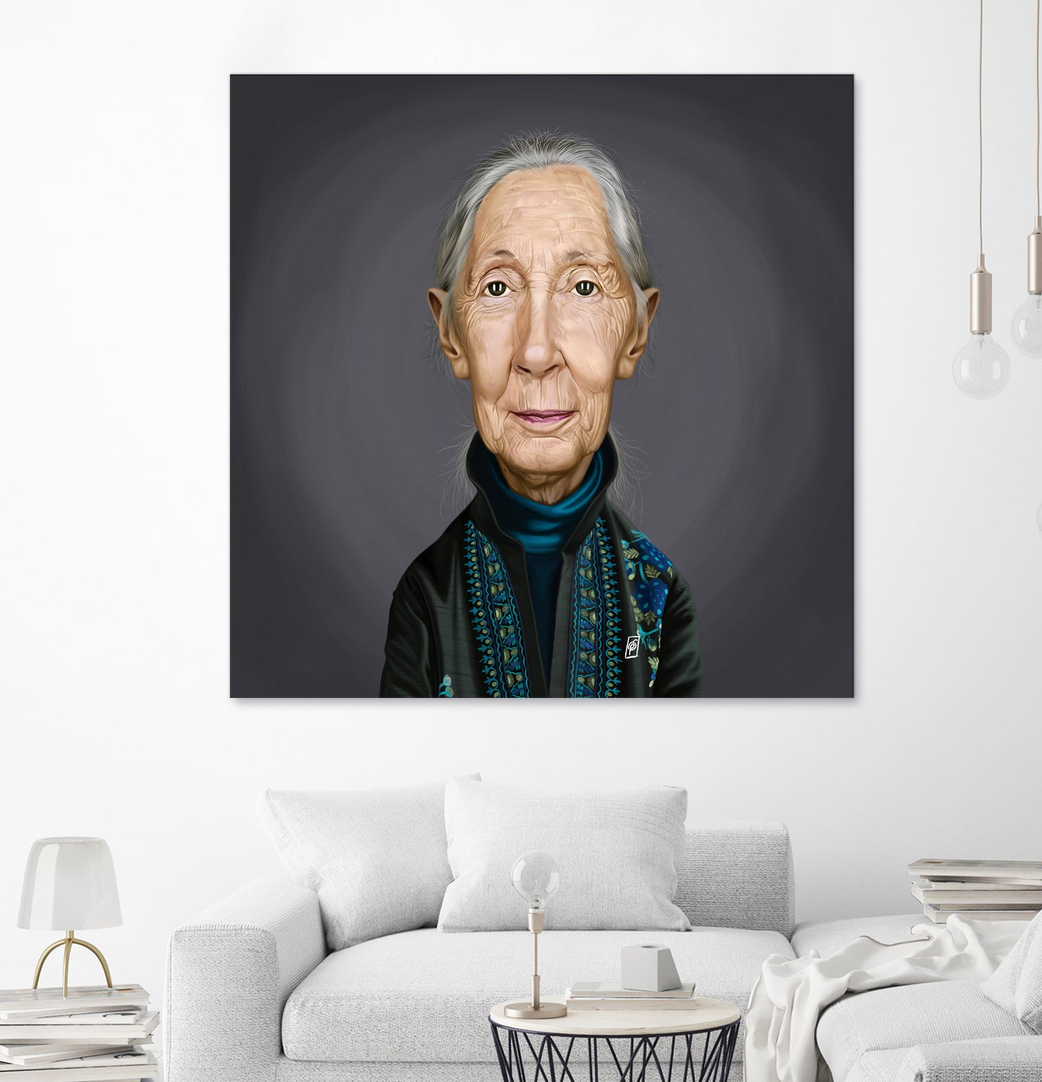 Jane Goodall by Rob Snow on GIANT ART - brown digital painting