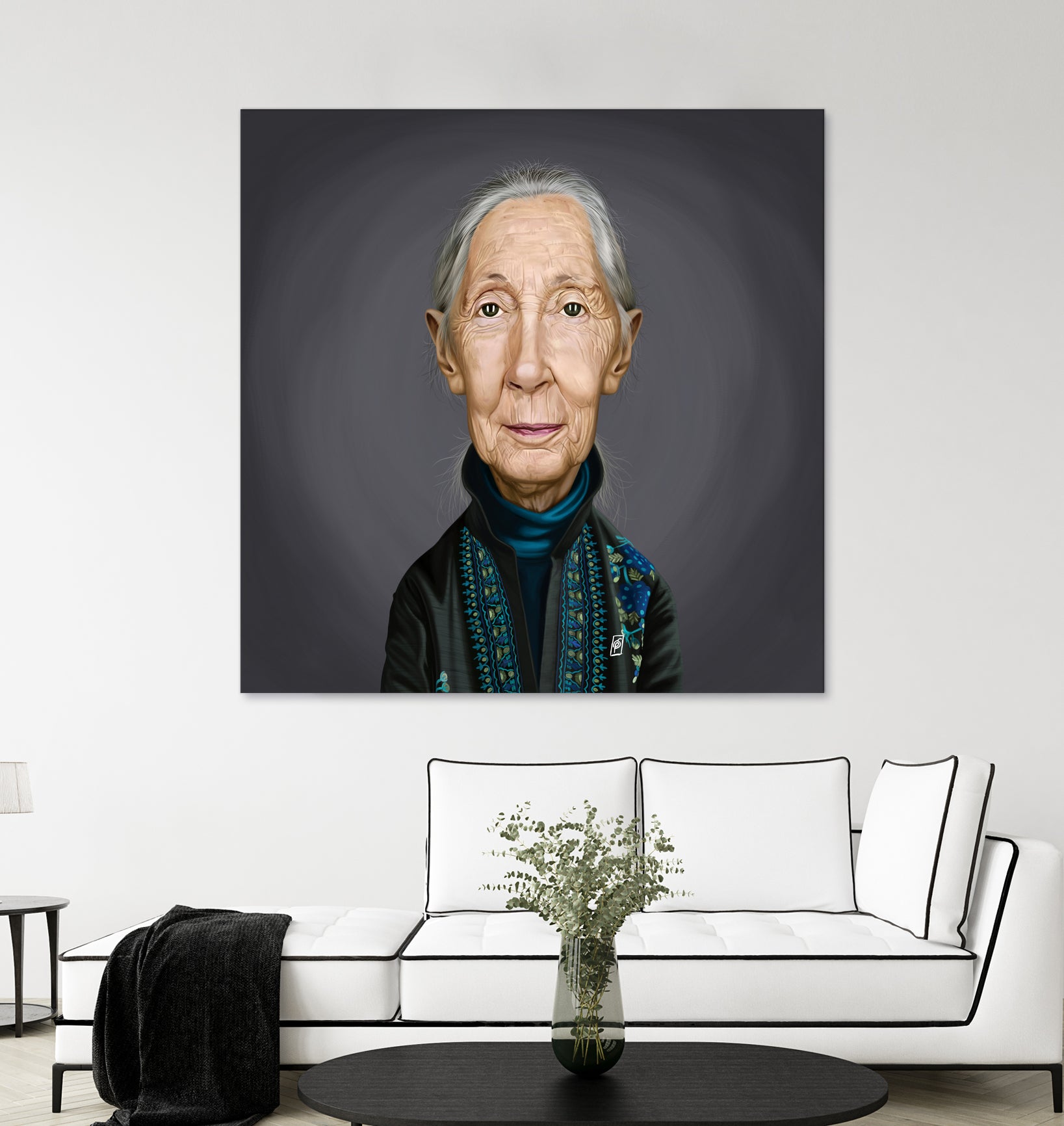 Jane Goodall by Rob Snow on GIANT ART - brown digital painting