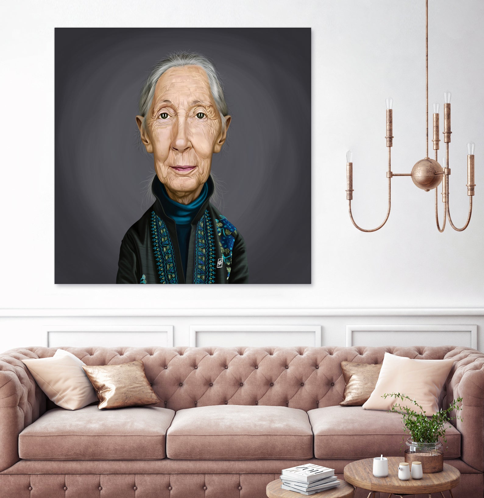 Jane Goodall by Rob Snow on GIANT ART - brown digital painting