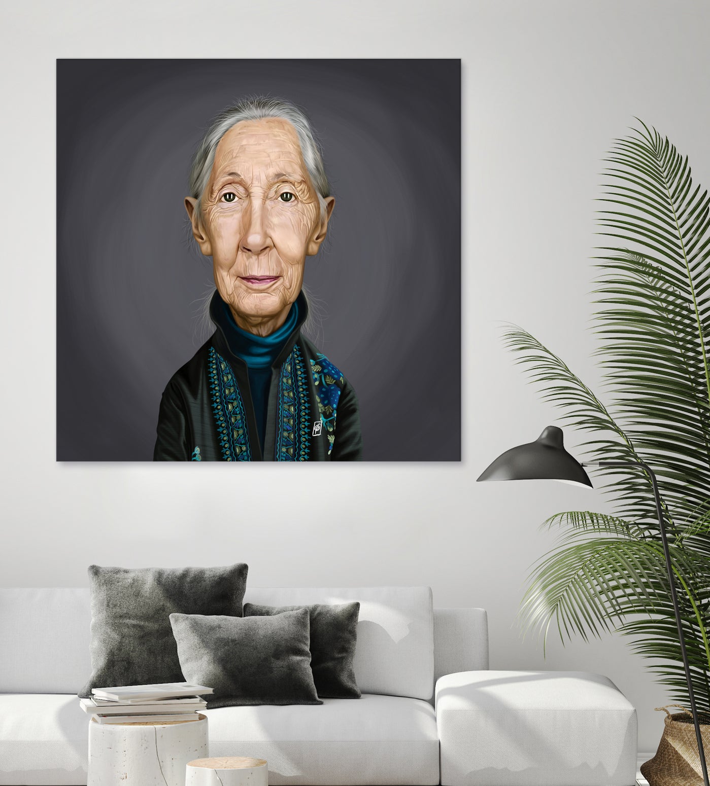 Jane Goodall by Rob Snow on GIANT ART - brown digital painting