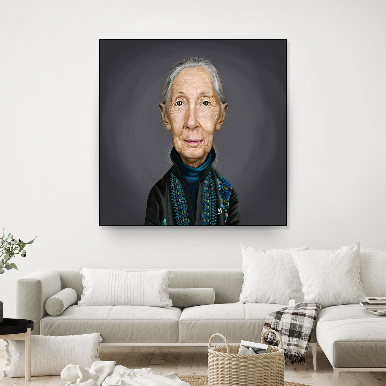 Jane Goodall by Rob Snow on GIANT ART - brown digital painting