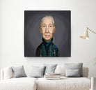 Jane Goodall by Rob Snow on GIANT ART - brown digital painting