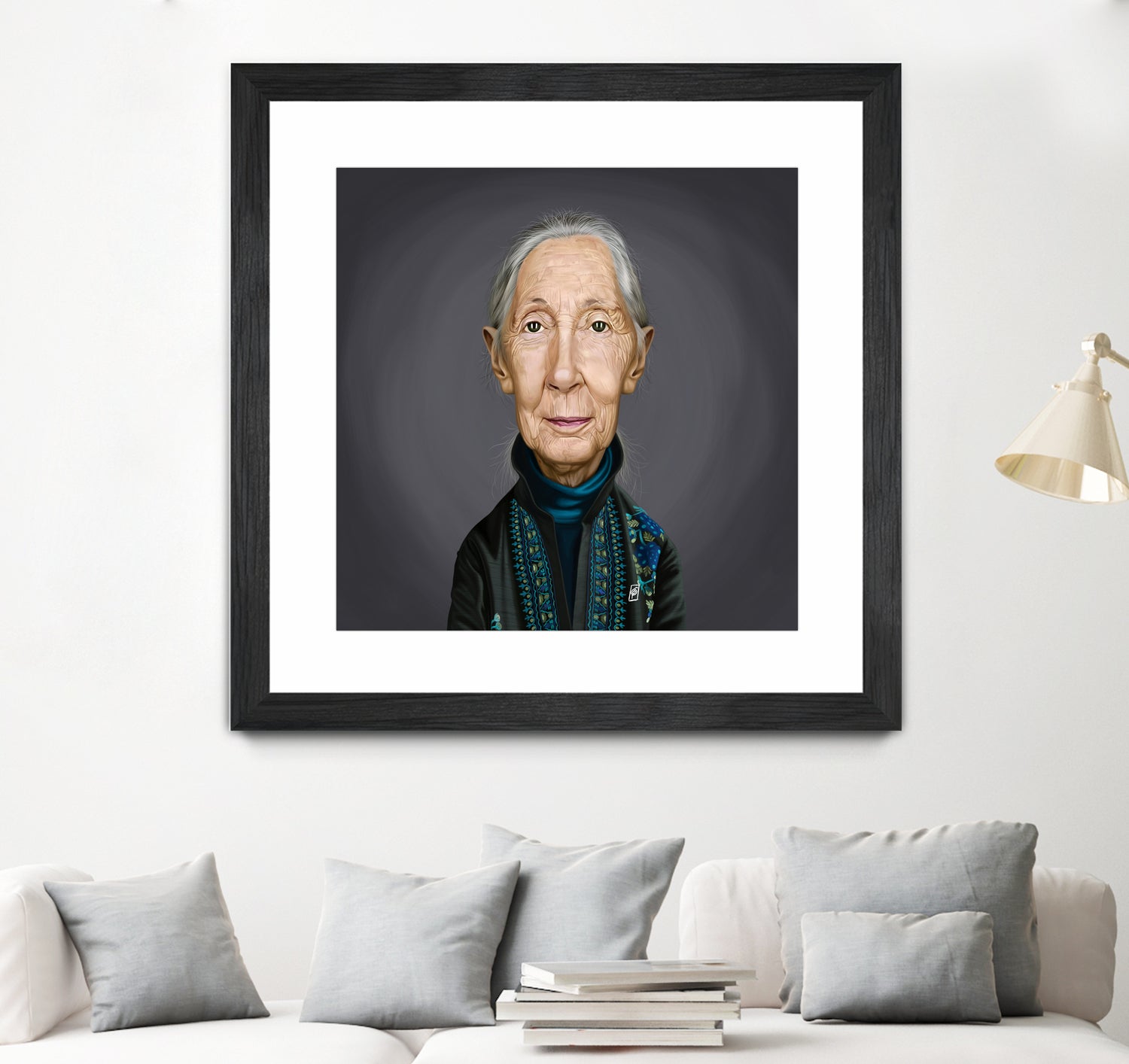 Jane Goodall by Rob Snow on GIANT ART - brown digital painting