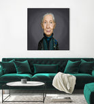 Jane Goodall by Rob Snow on GIANT ART - brown digital painting