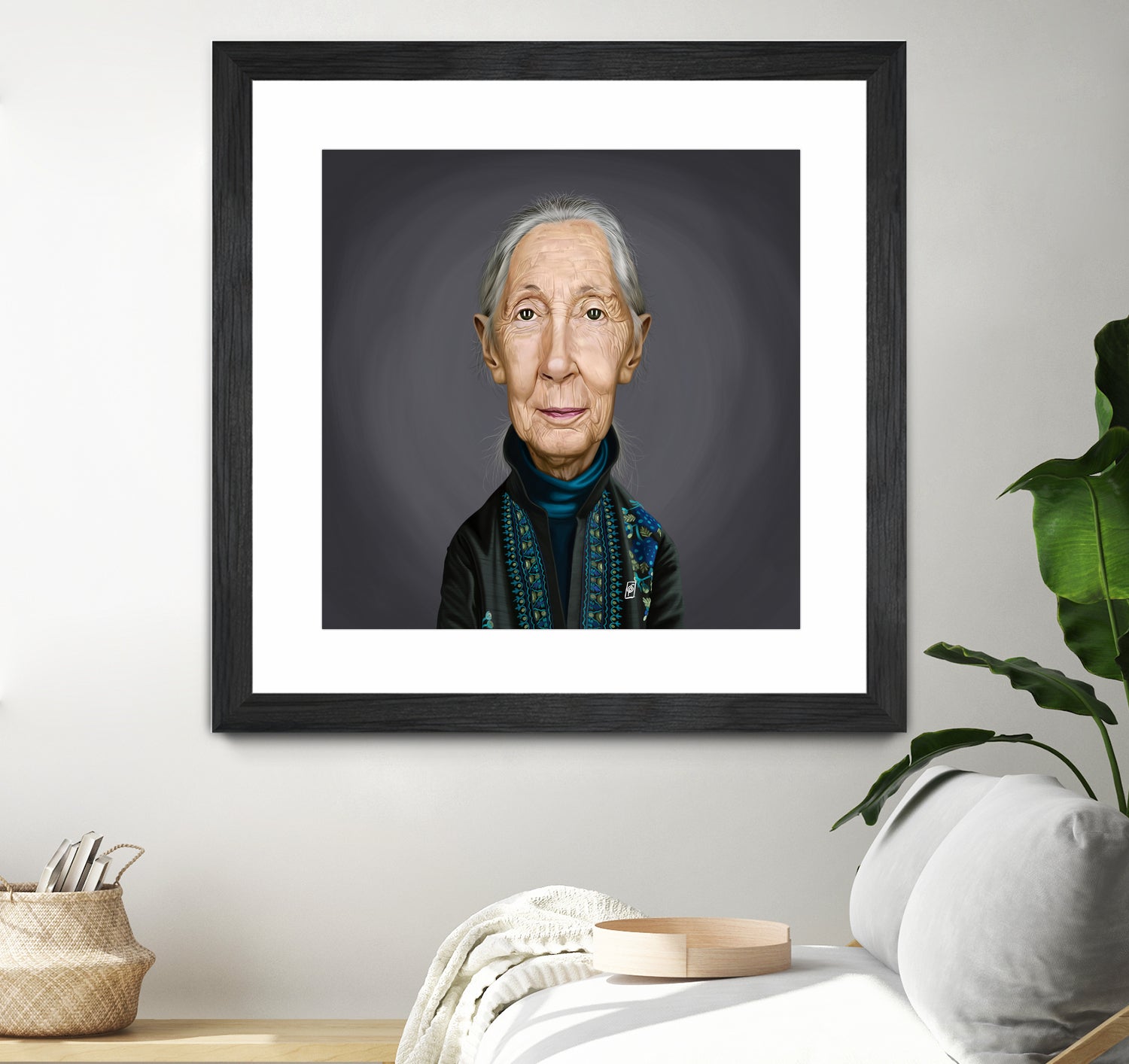 Jane Goodall by Rob Snow on GIANT ART - brown digital painting