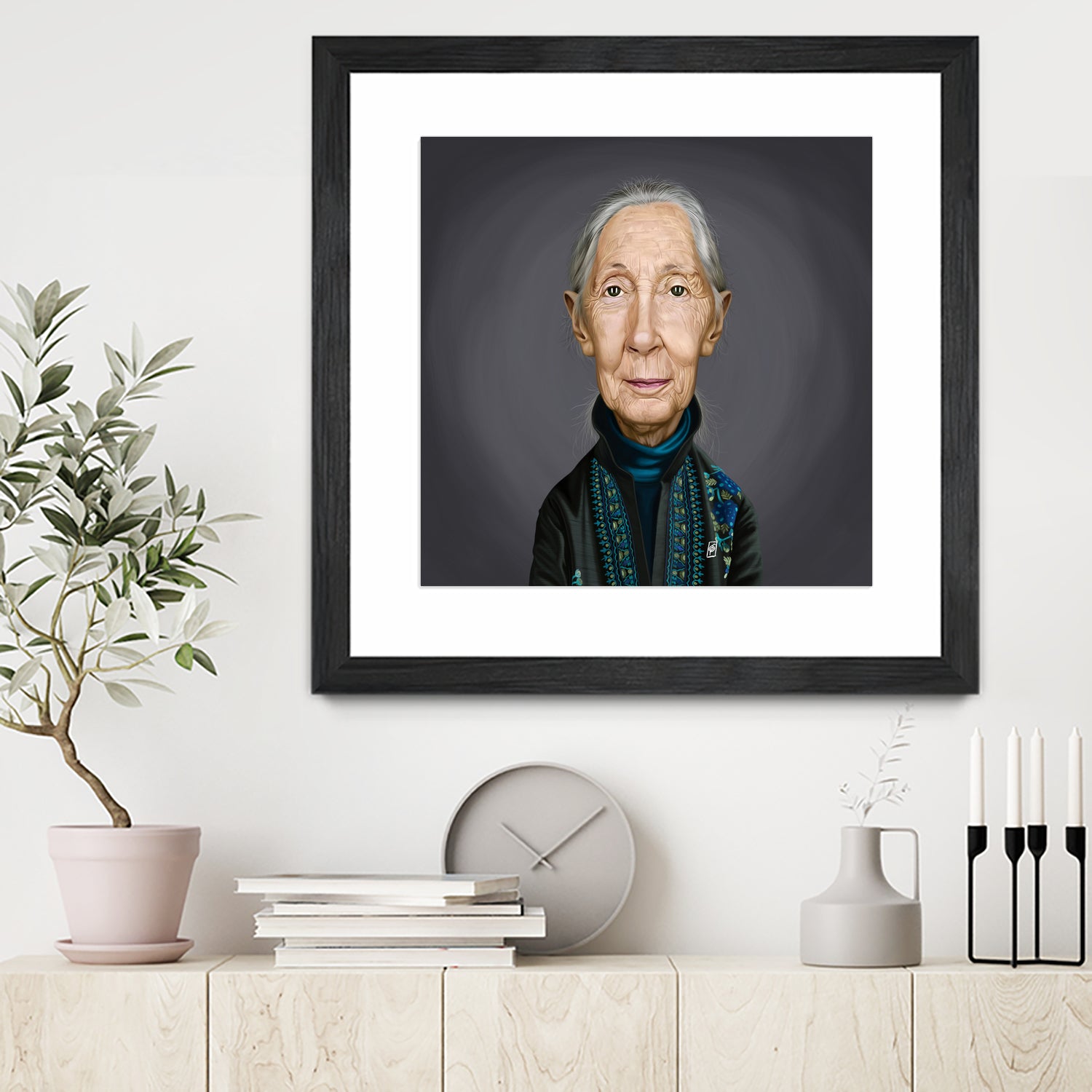 Jane Goodall by Rob Snow on GIANT ART - brown digital painting