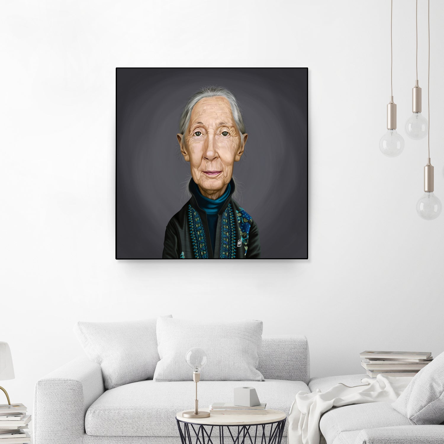 Jane Goodall by Rob Snow on GIANT ART - brown digital painting