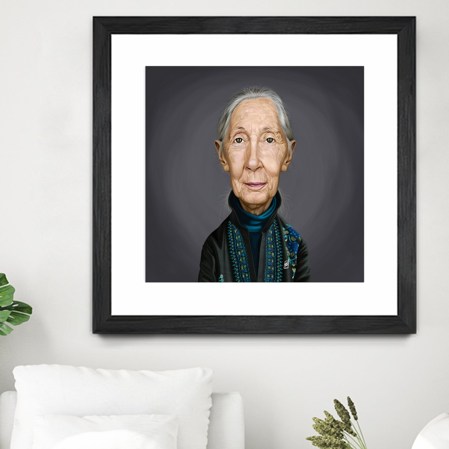 Jane Goodall by Rob Snow on GIANT ART - brown digital painting