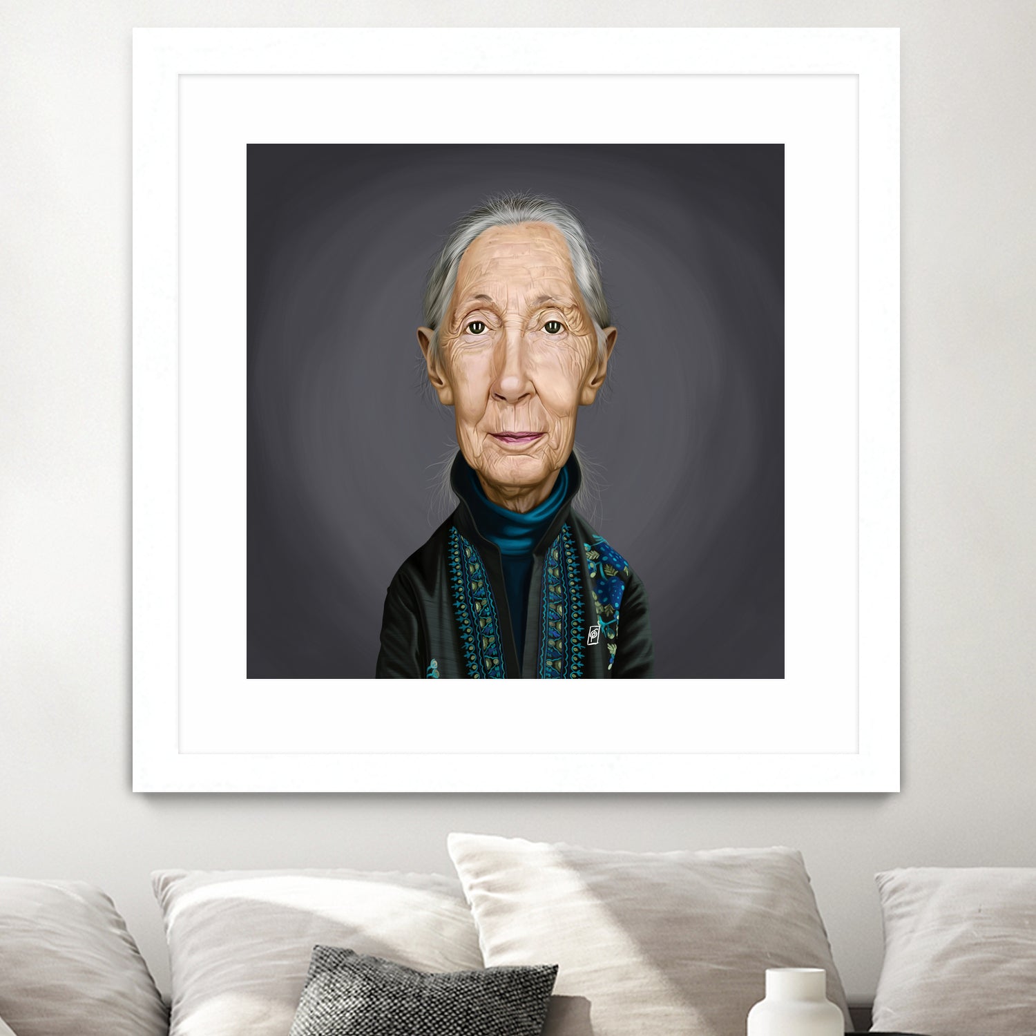 Jane Goodall by Rob Snow on GIANT ART - brown digital painting