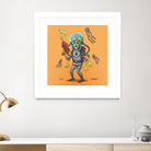 Alien by Matias Molusko on GIANT ART - orange digital drawing